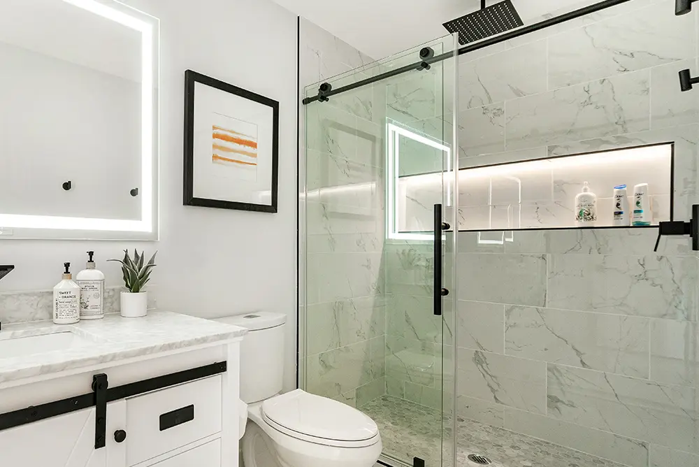 clean glass shower doors